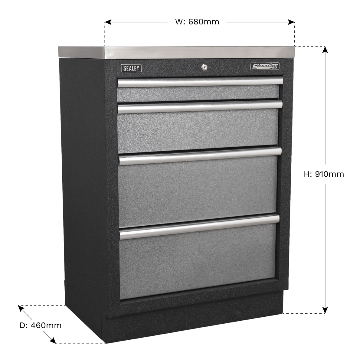 Modular 4 Drawer Cabinet 680mm