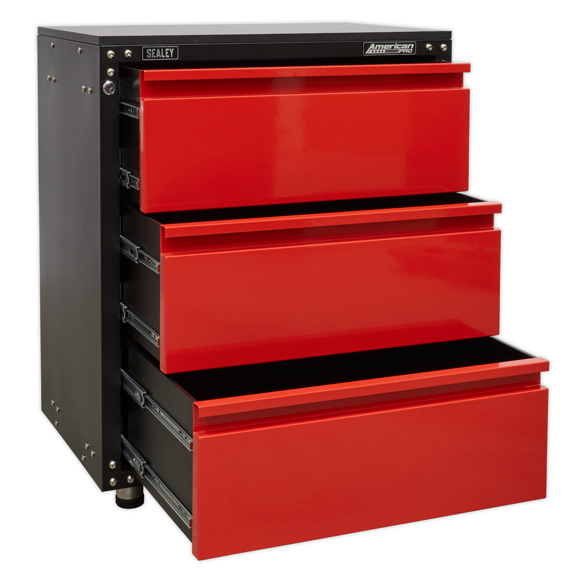 Modular 3 Drawer Cabinet with Worktop 665mm