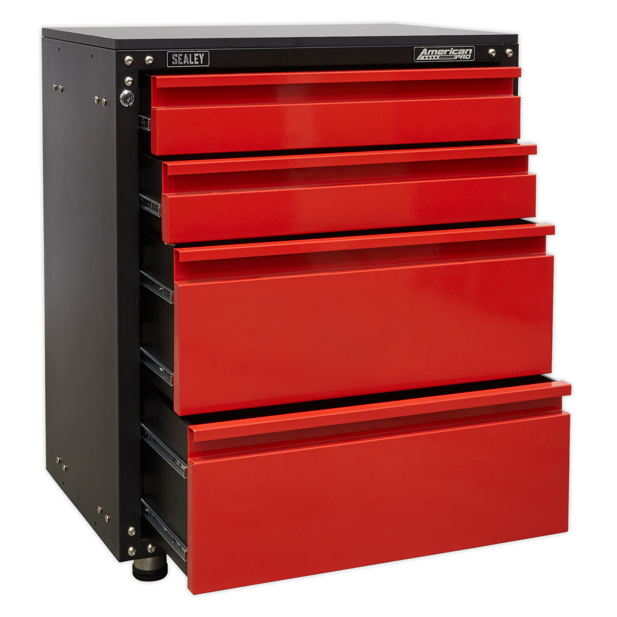 Modular 4 Drawer Cabinet with Worktop 665mm