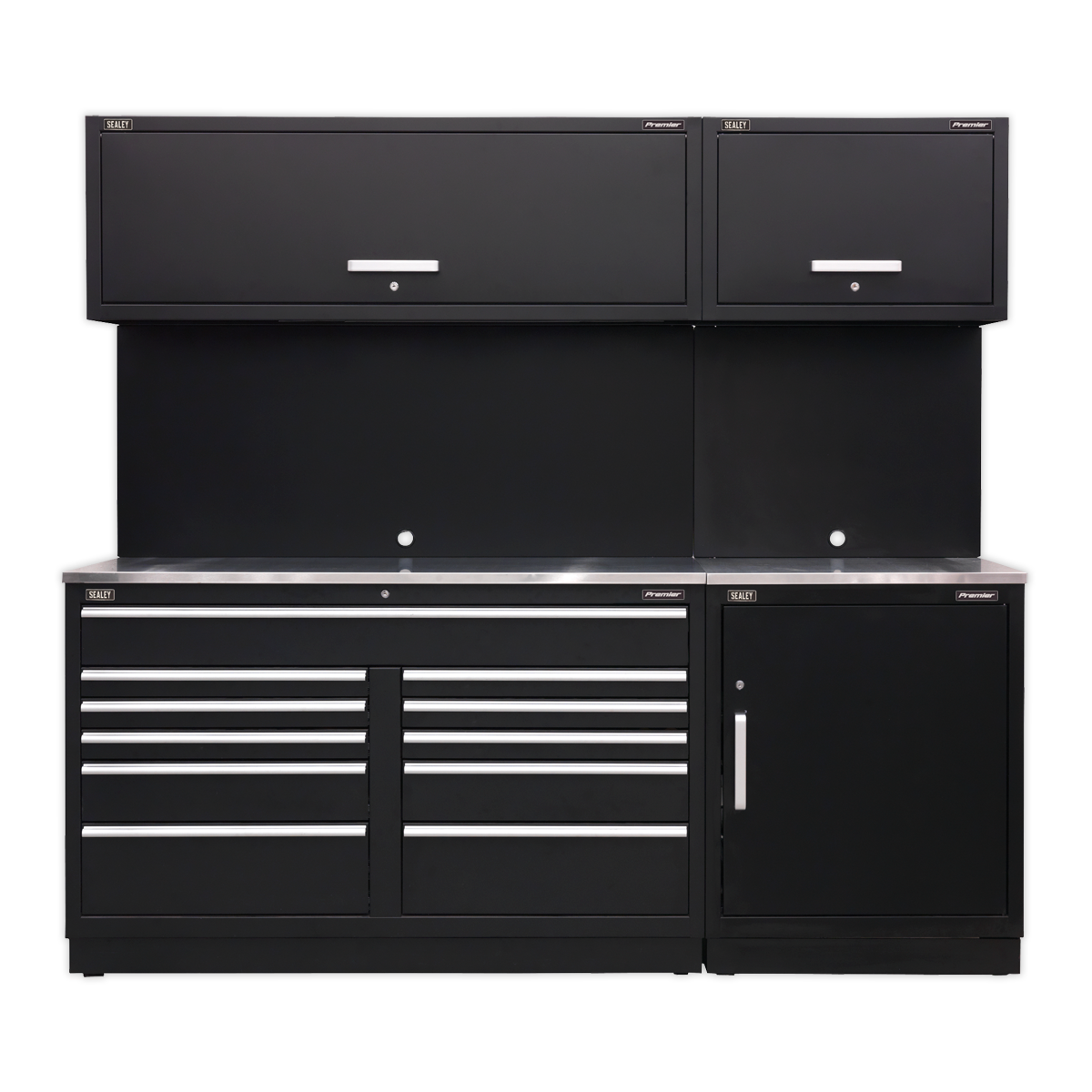 Premier 2.3m Storage System - Stainless Worktop