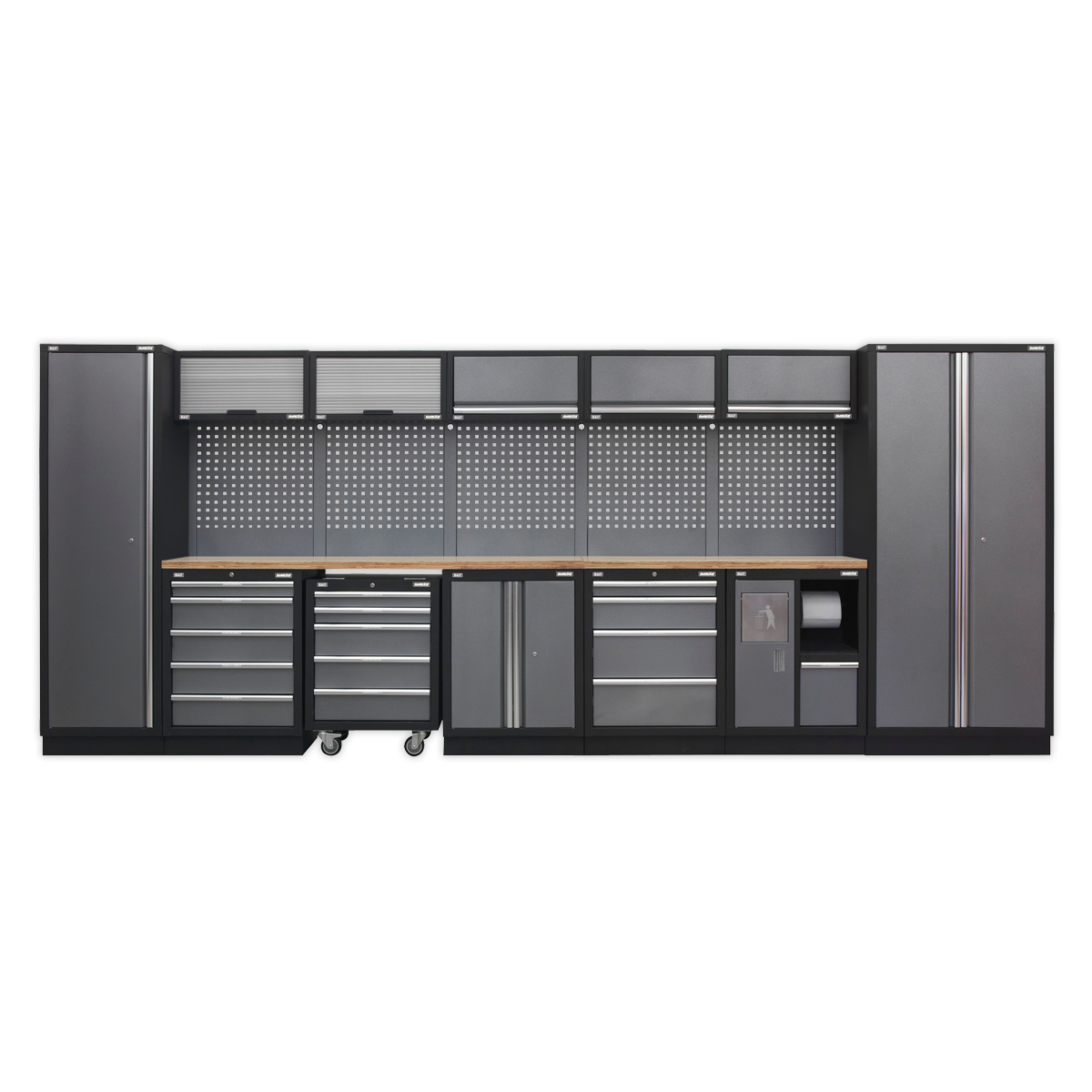 Superline PRO® 4.9m Storage System - Wood Worktop