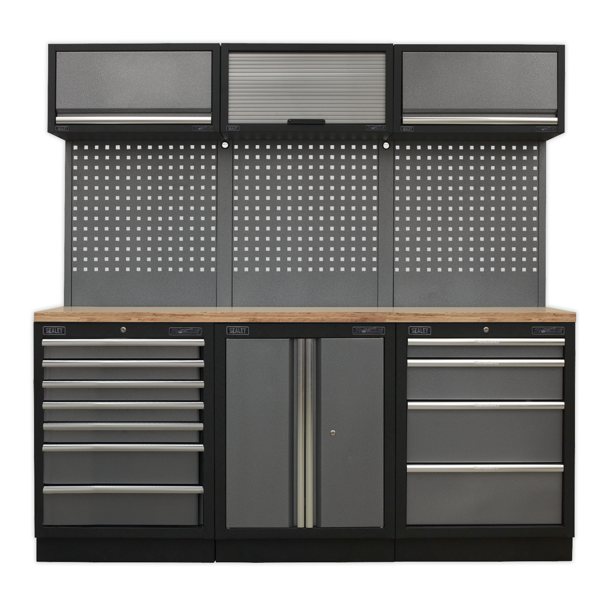 Superline PRO® 2.0m Storage System - Wood Worktop