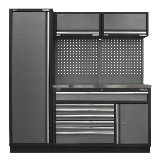 Superline PRO® 1.96m Storage System - Stainless Steel Worktop