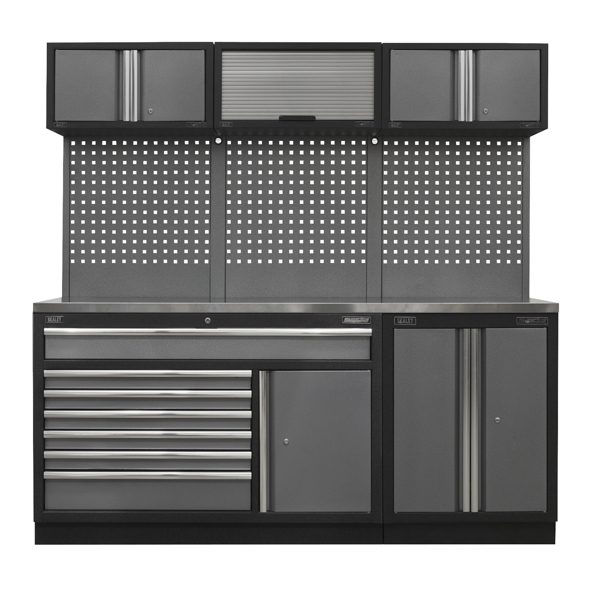 Superline PRO® 2.04m Storage System - Stainless Steel Worktop