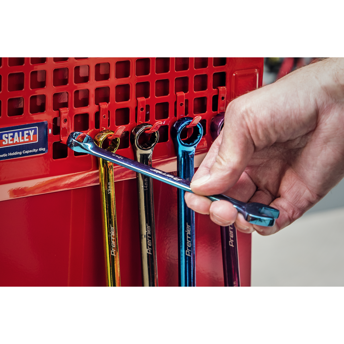 Magnetic Pegboard - Red