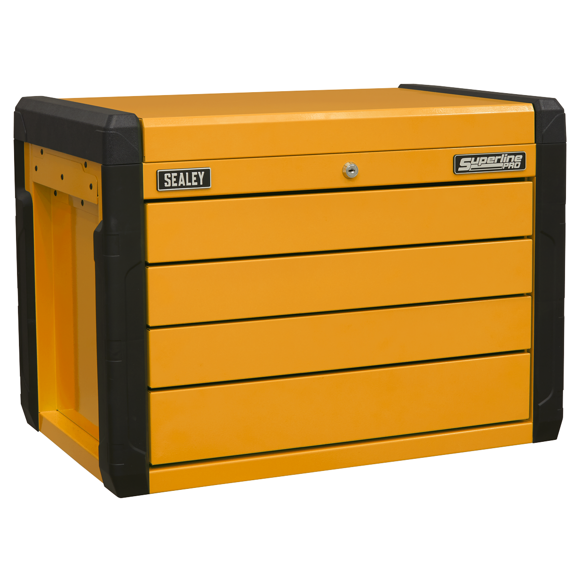 4-Drawer Push-to-Open Topchest with Ball-Bearing Slides - Orange