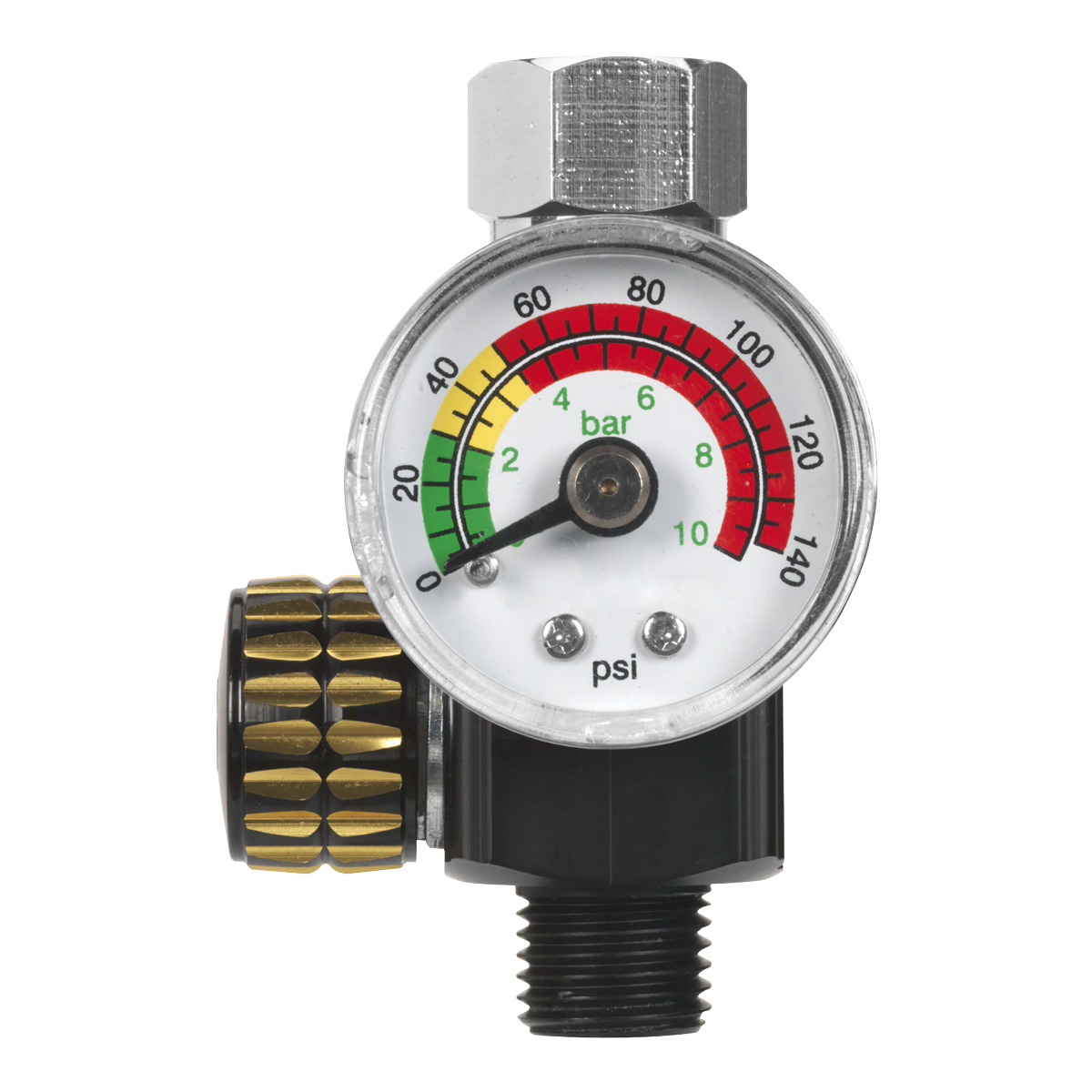 On-Gun Air Pressure Regulator/Gauge