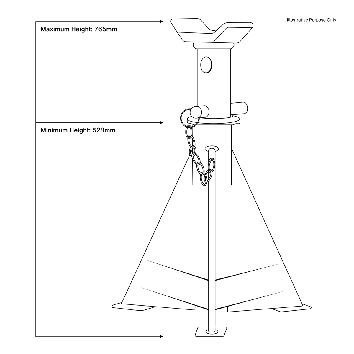 Axle Stands (Pair) 15 Tonne Capacity per Stand