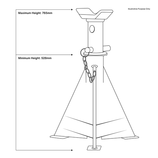 Axle Stands (Pair) 15 Tonne Capacity per Stand