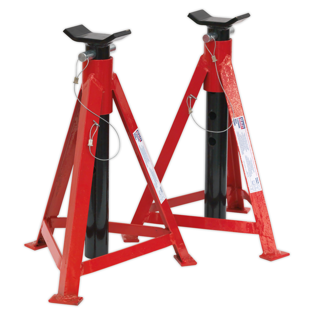 Axle Stands (Pair) 2.5 Tonne Capacity per Stand Medium Height