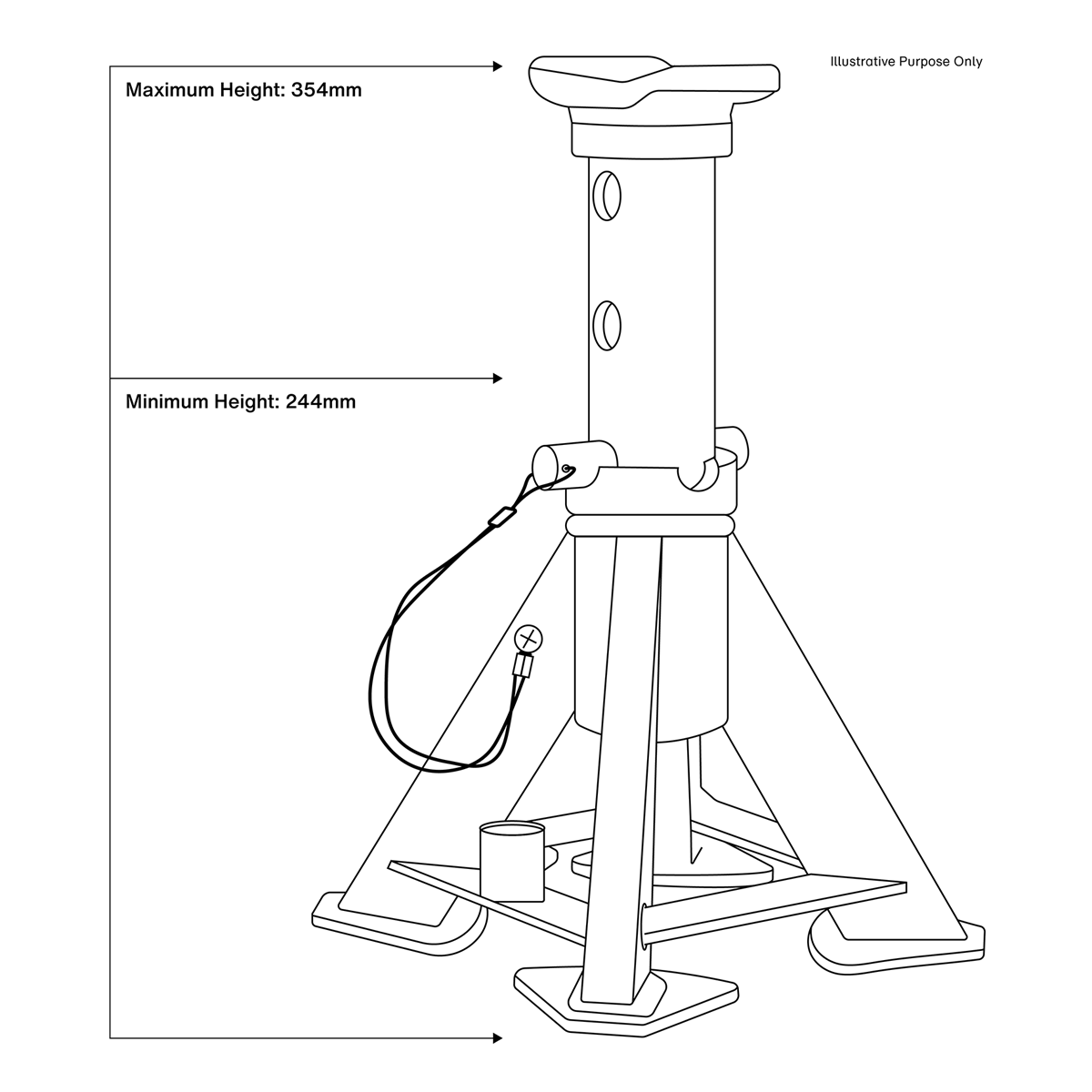 Short Axle Stands (Pair) 7 Tonne Capacity per Stand