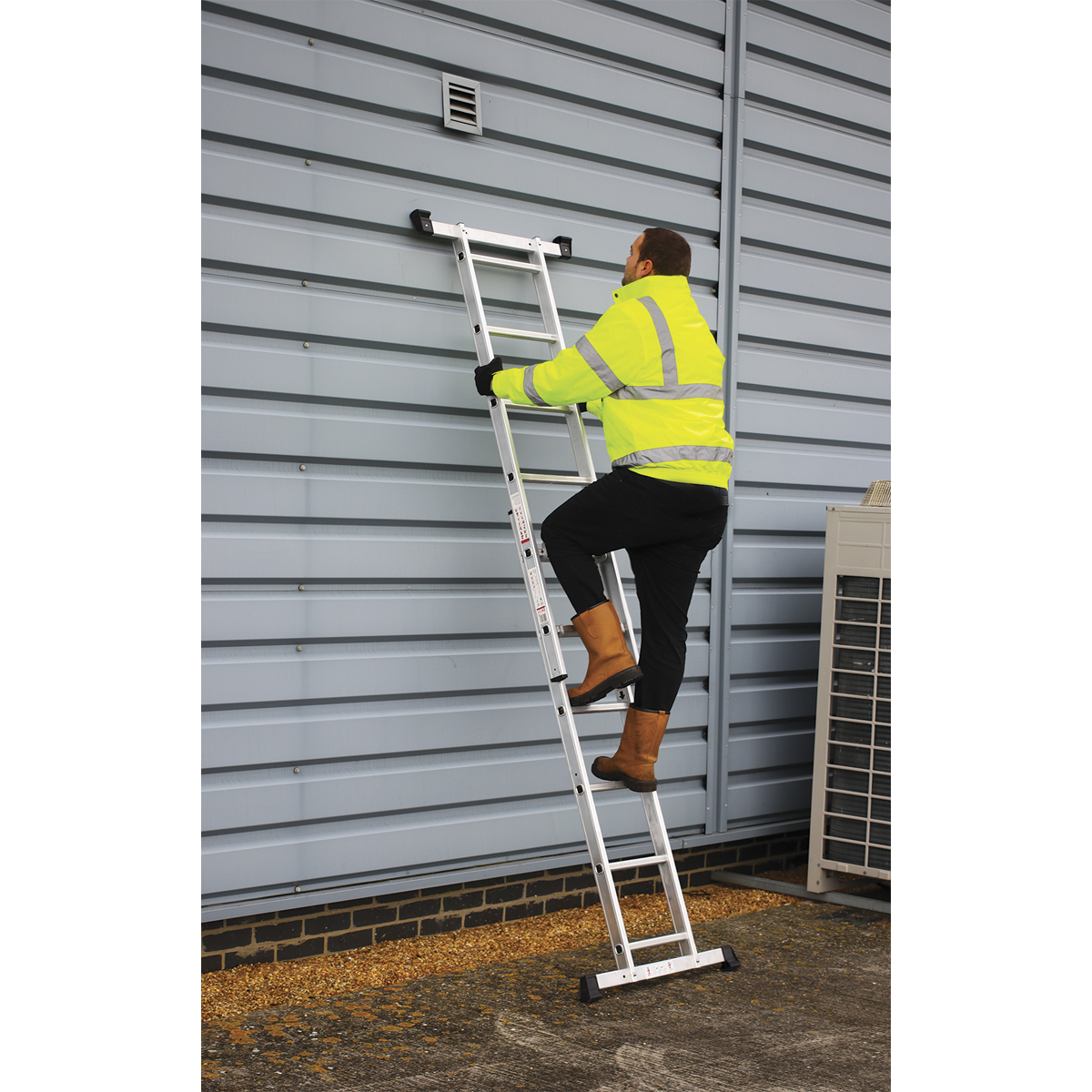 Aluminium Scaffold Ladder 4-Way EN 131