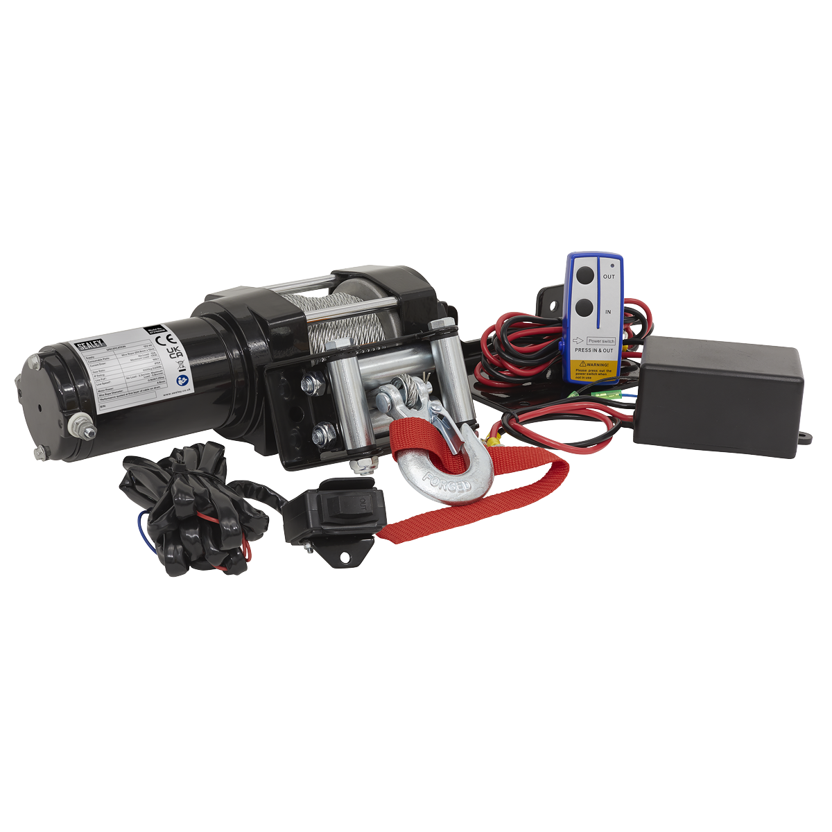 ATV Winch 1000kg Line Pull 12V