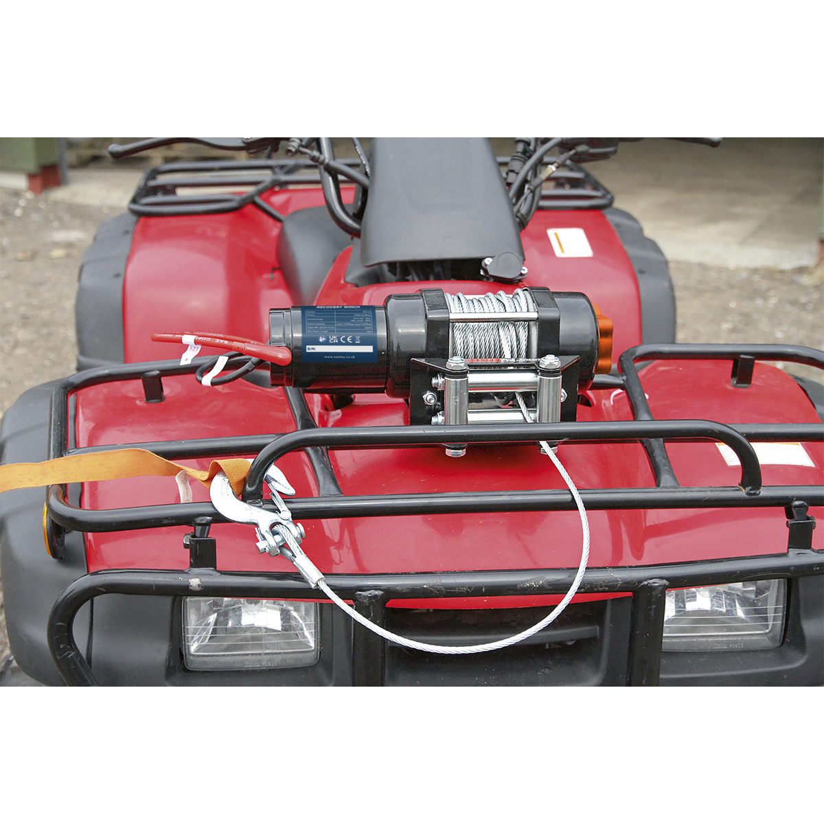 ATV/Quad Recovery Winch 1135kg (2500lb) Line Pull 12V