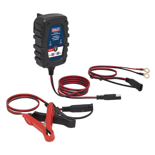 Compact Smart Trickle Charger & Maintainer 1A 6/12V