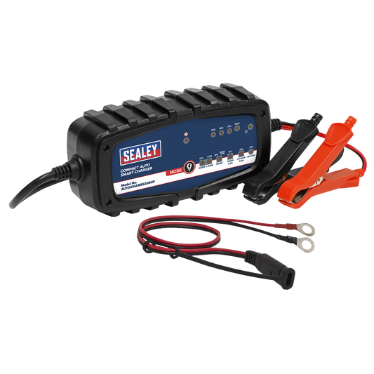 Compact Auto Smart Charger & Maintainer 2A 6/12V