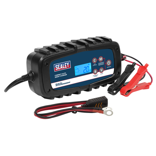 Compact Auto Smart Charger & Maintainer 6.5A 6/12V