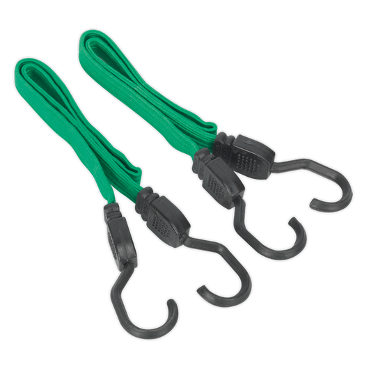 Flat Bungee Cord Set 2pc 610mm