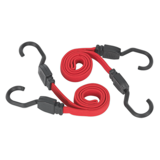 Flat Bungee Cord Set 2pc 760mm