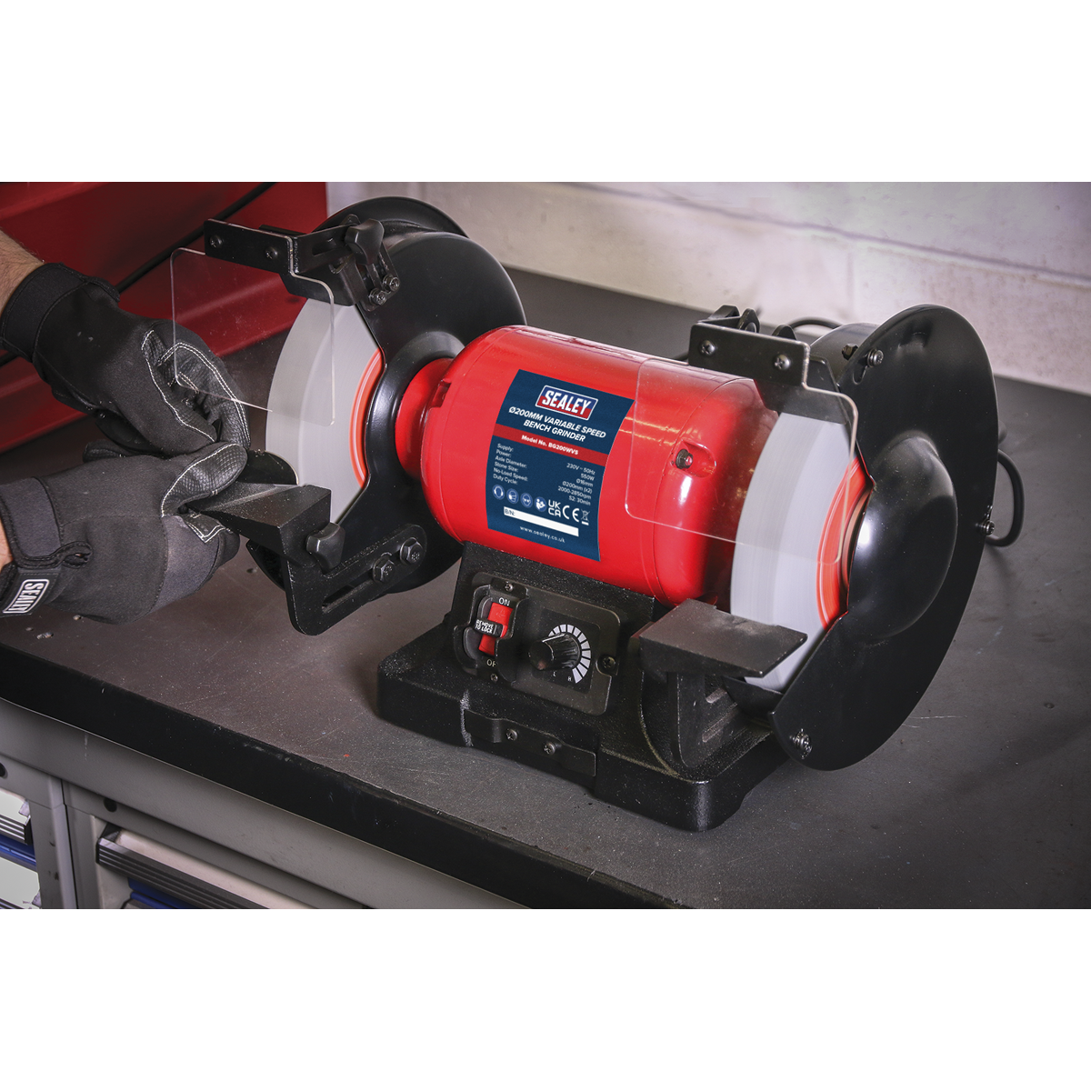 Bench Grinder Ø200mm Variable Speed