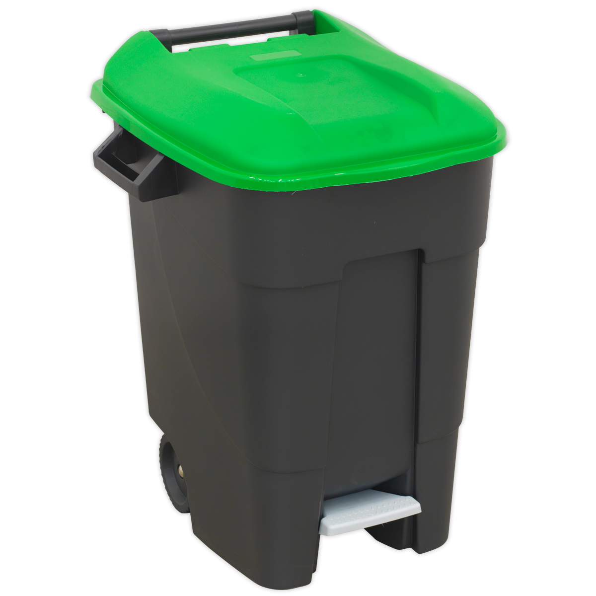 Refuse/Wheelie Bin with Foot Pedal 100L - Green