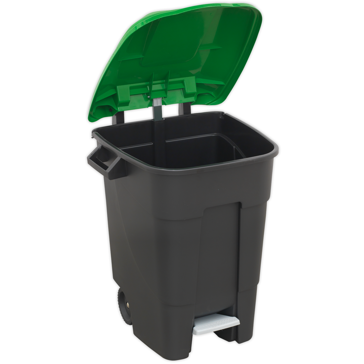 Refuse/Wheelie Bin with Foot Pedal 100L - Green