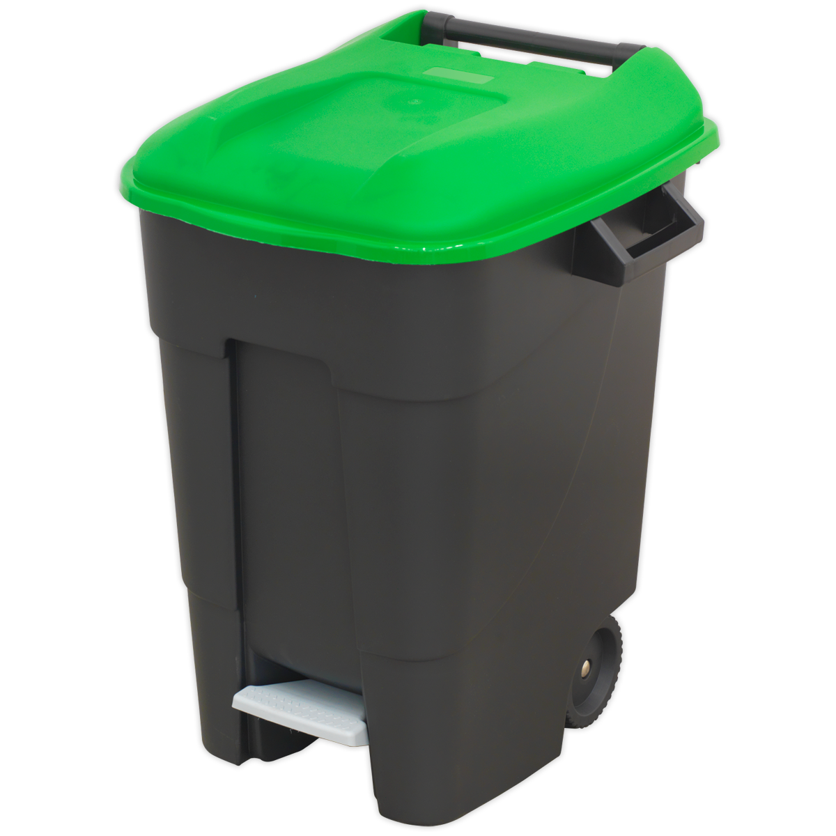 Refuse/Wheelie Bin with Foot Pedal 100L - Green