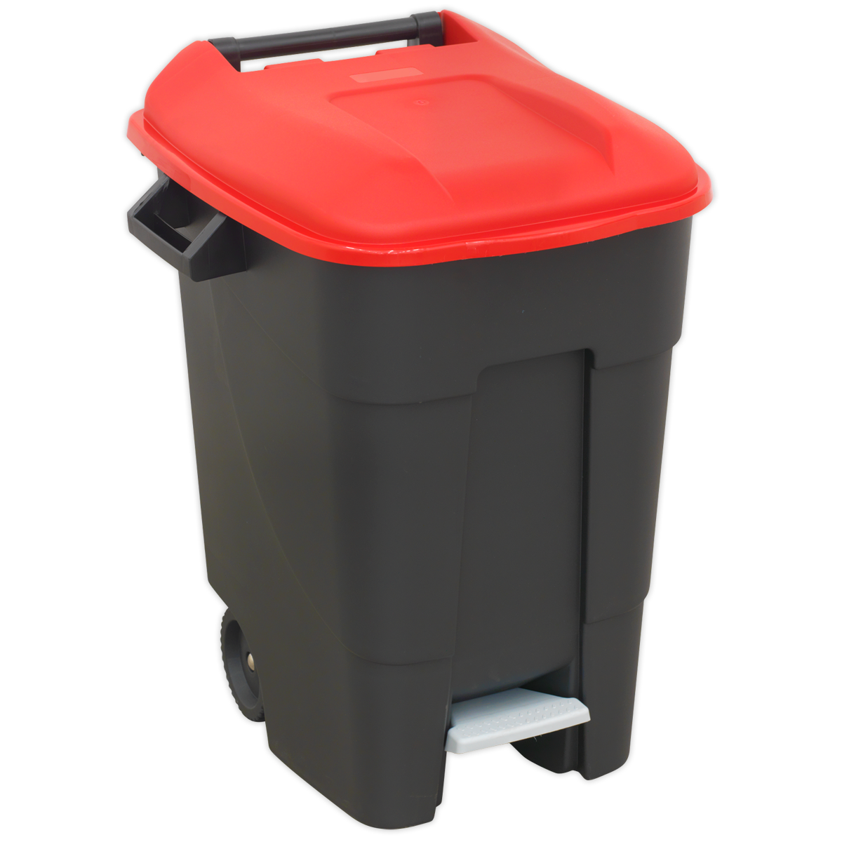 Refuse/Wheelie Bin with Foot Pedal 100L - Red