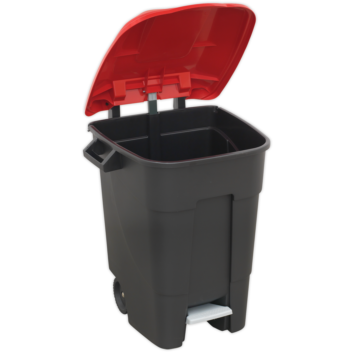 Refuse/Wheelie Bin with Foot Pedal 100L - Red