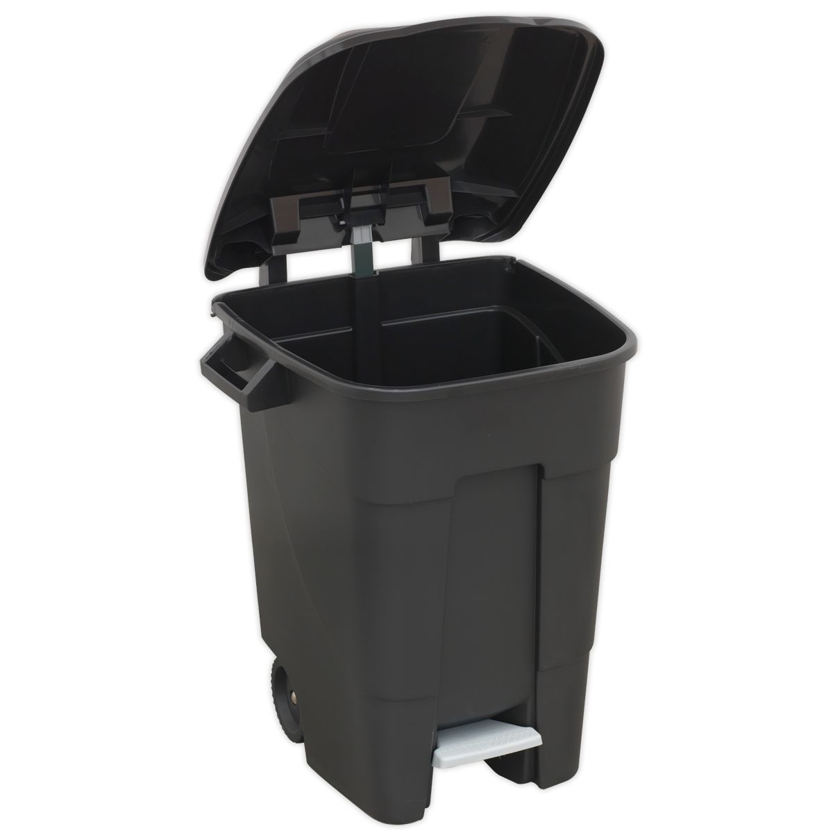 Refuse/Wheelie Bin with Foot Pedal 100L - Black