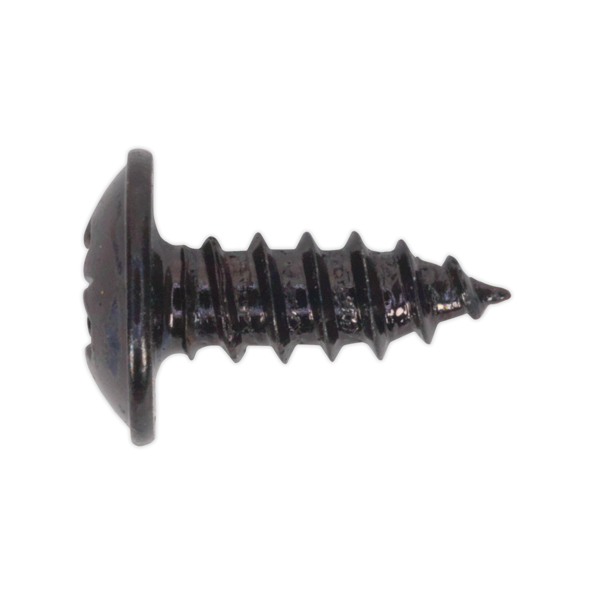 Self-Tapping Screw 3.5 x 10mm Flanged Head Black Pozi Pack of 100