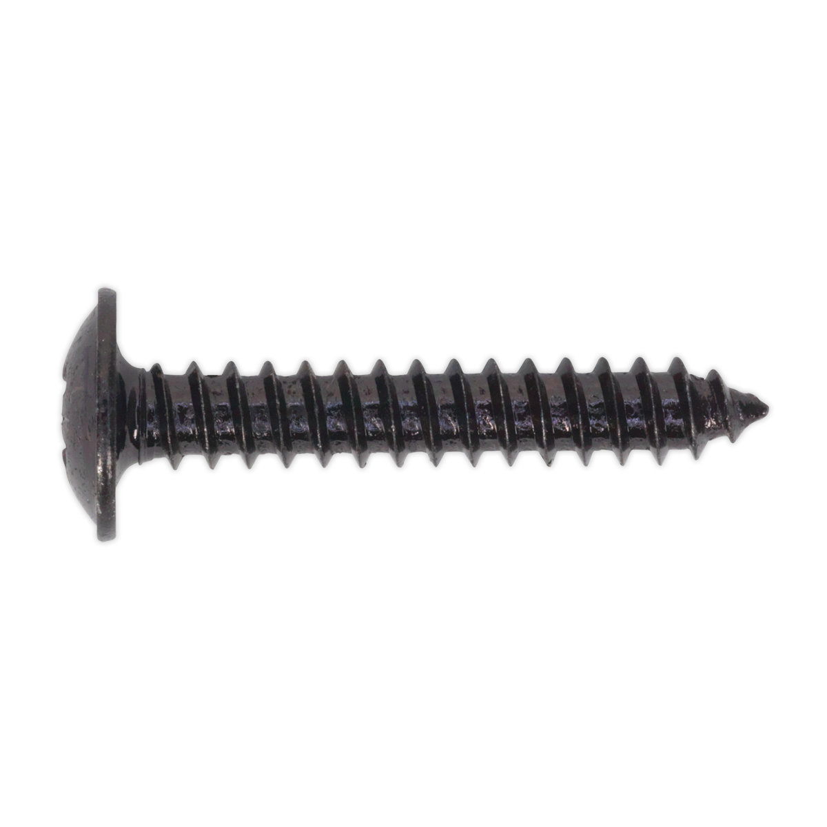 Self-Tapping Screw 4.2 x 25mm Flanged Head Black Pozi Pack of 100