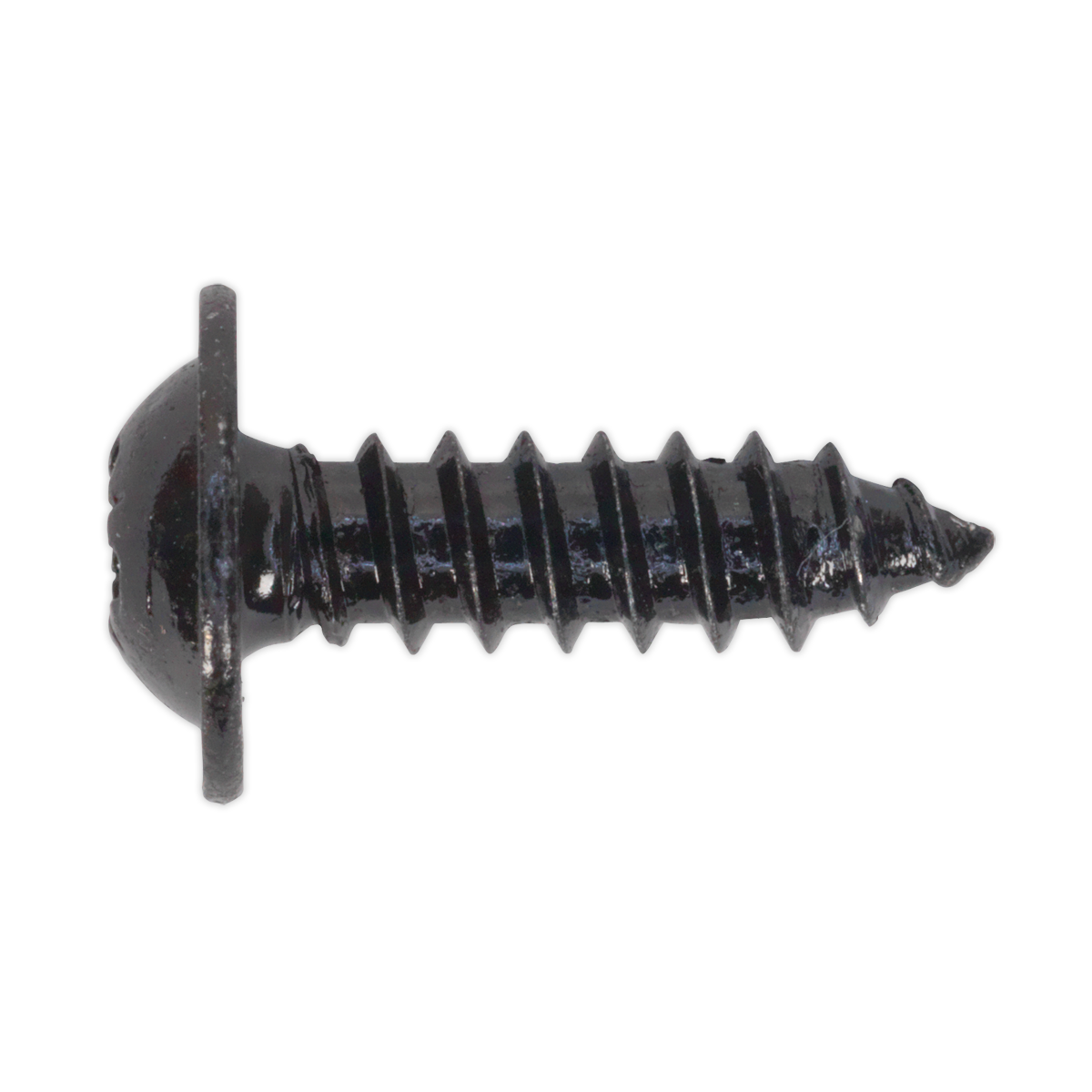 Self-Tapping Screw 4.8 x 16mm Flanged Head Black Pozi Pack of 100