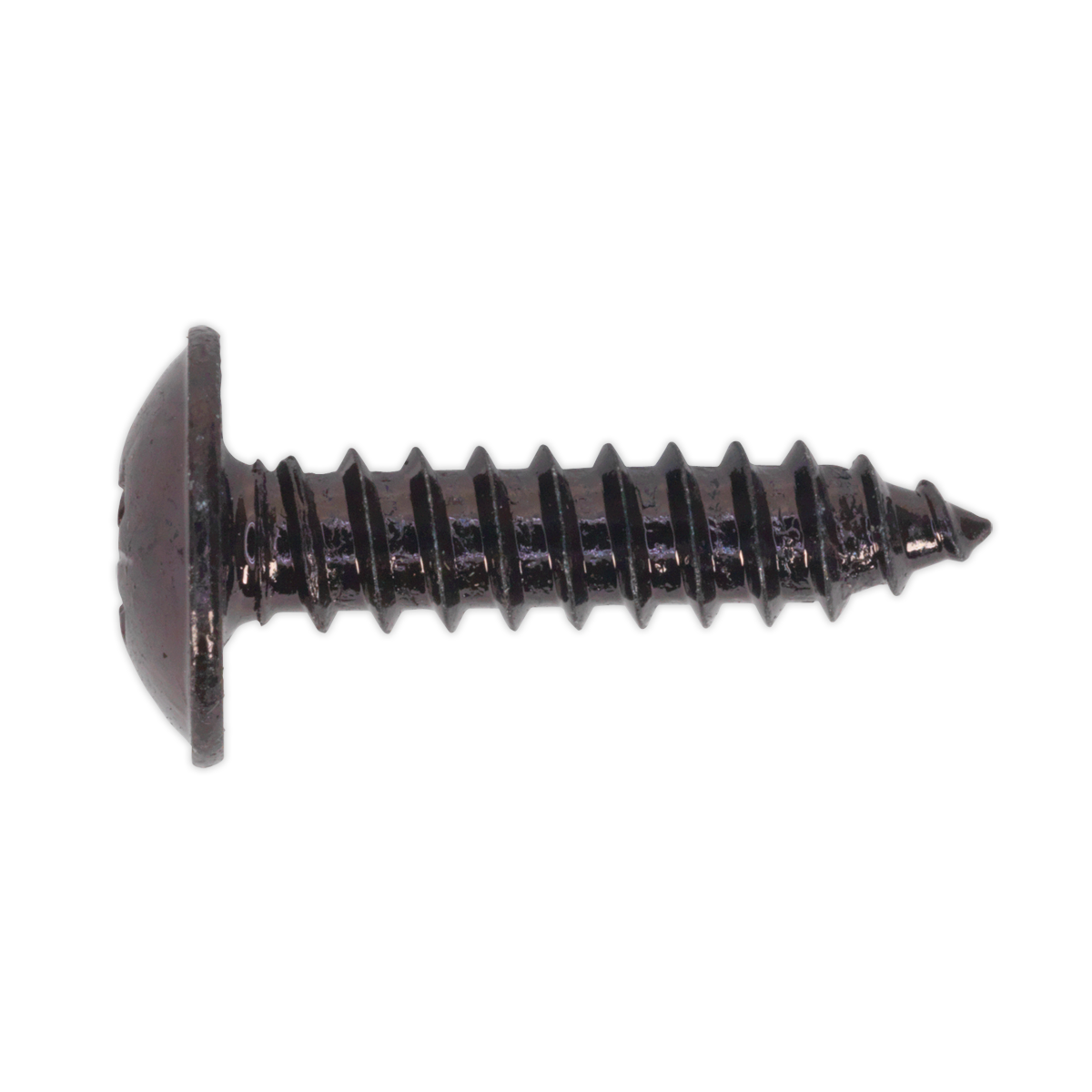 Self-Tapping Screw 4.8 x 19mm Flanged Head Black Pozi Pack of 100