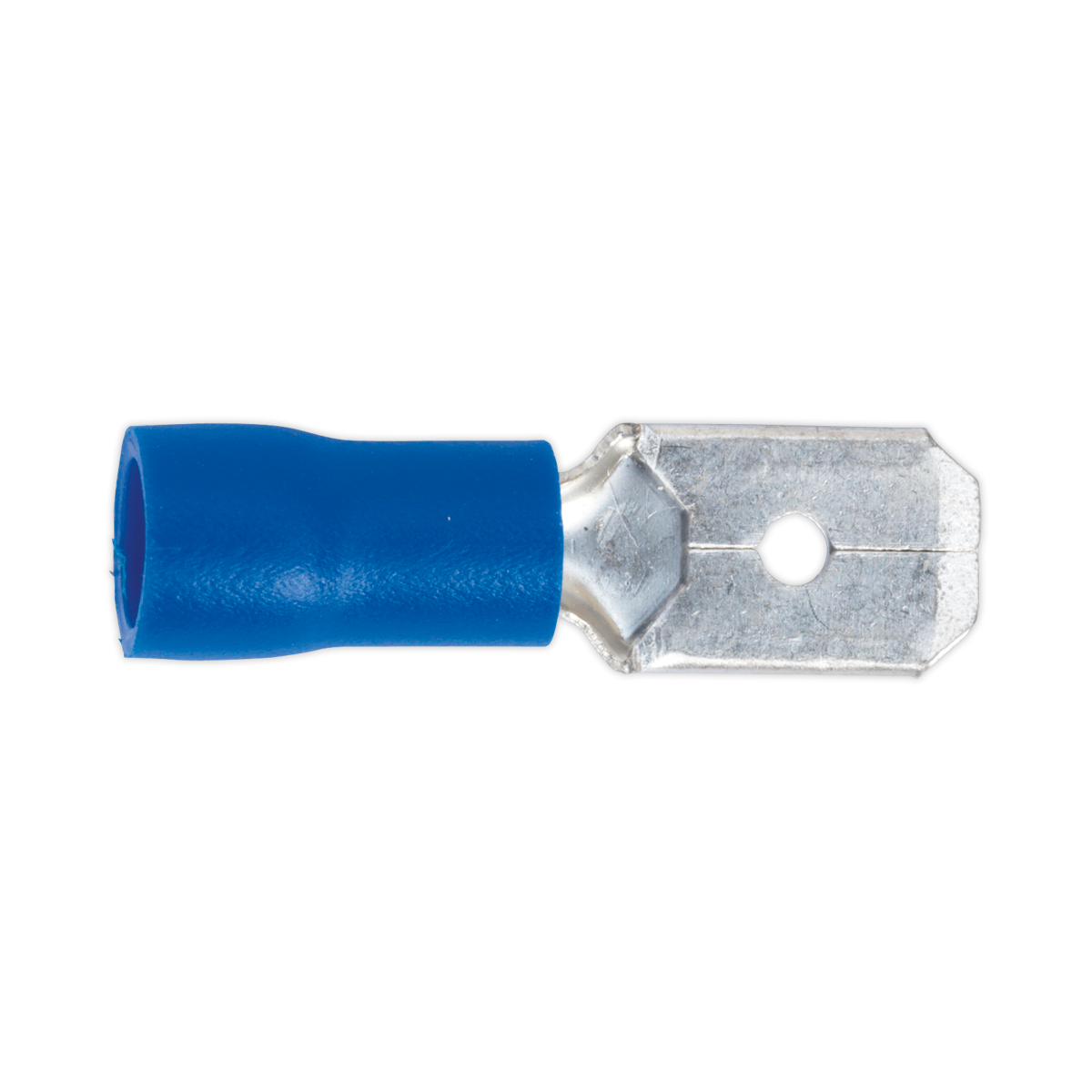 Push-On Terminal 6.3mm Male Blue Pack of 100