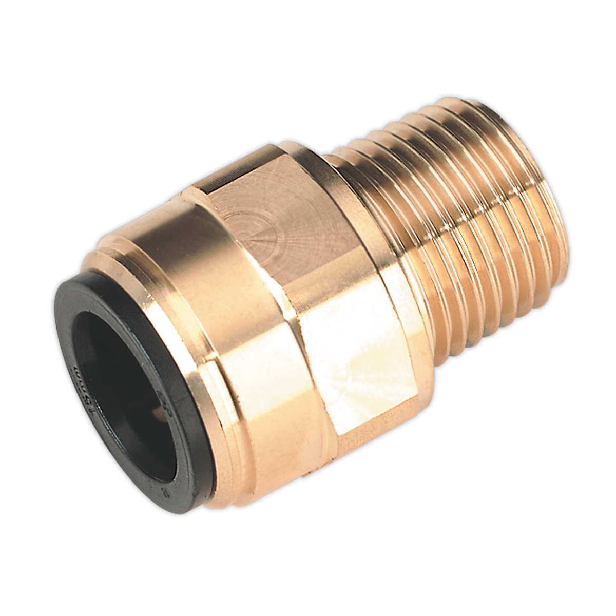 Straight Adaptor 15mm x 1/2"BSPT Brass (John Guest Speedfit® - MM011504N)