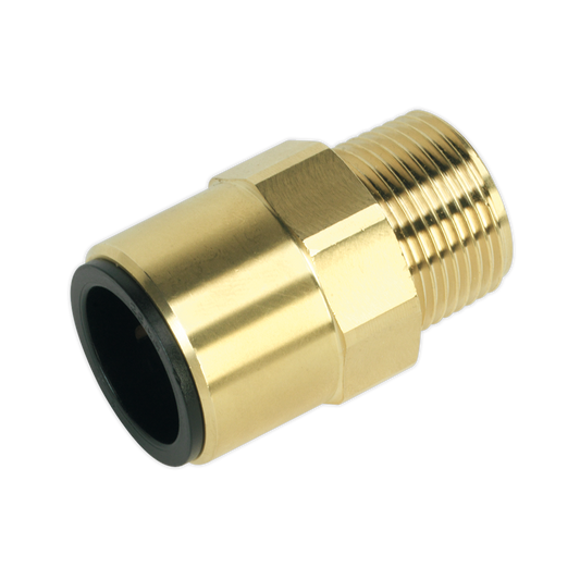 Straight Adaptor 22mm x 3/4"BSPT Brass (John Guest Speedfit® - MM012206N)