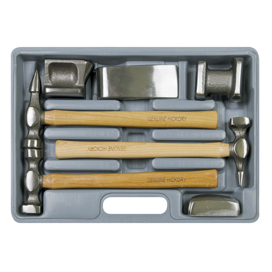 Panel Beating Set 7pc Drop-Forged Hickory Shafts