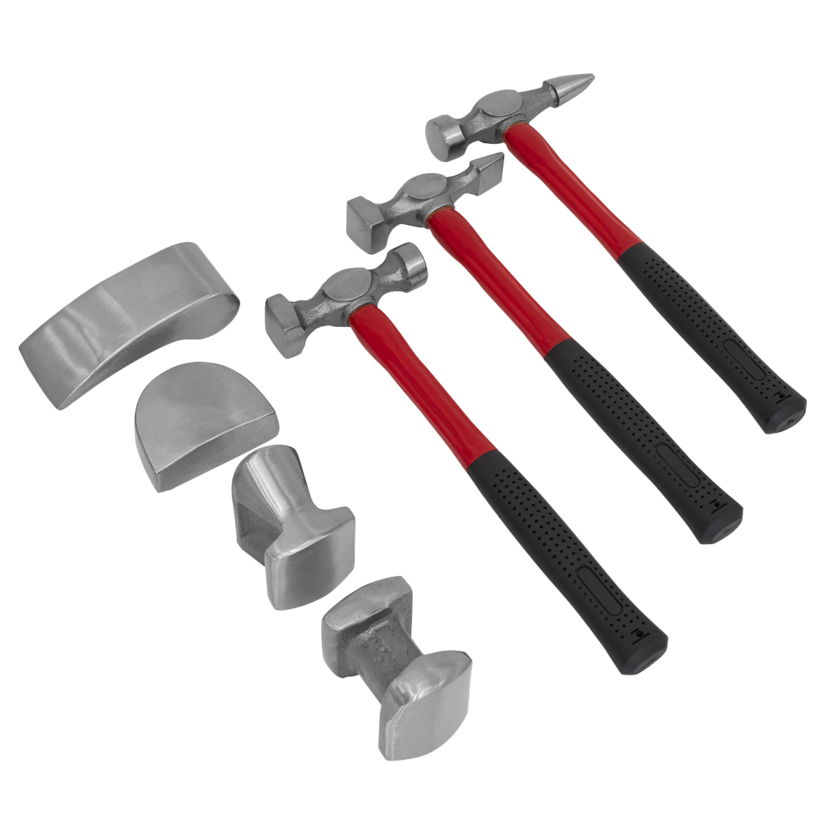 Panel Beating Set 7pc Drop-Forged Fibreglass Shafts