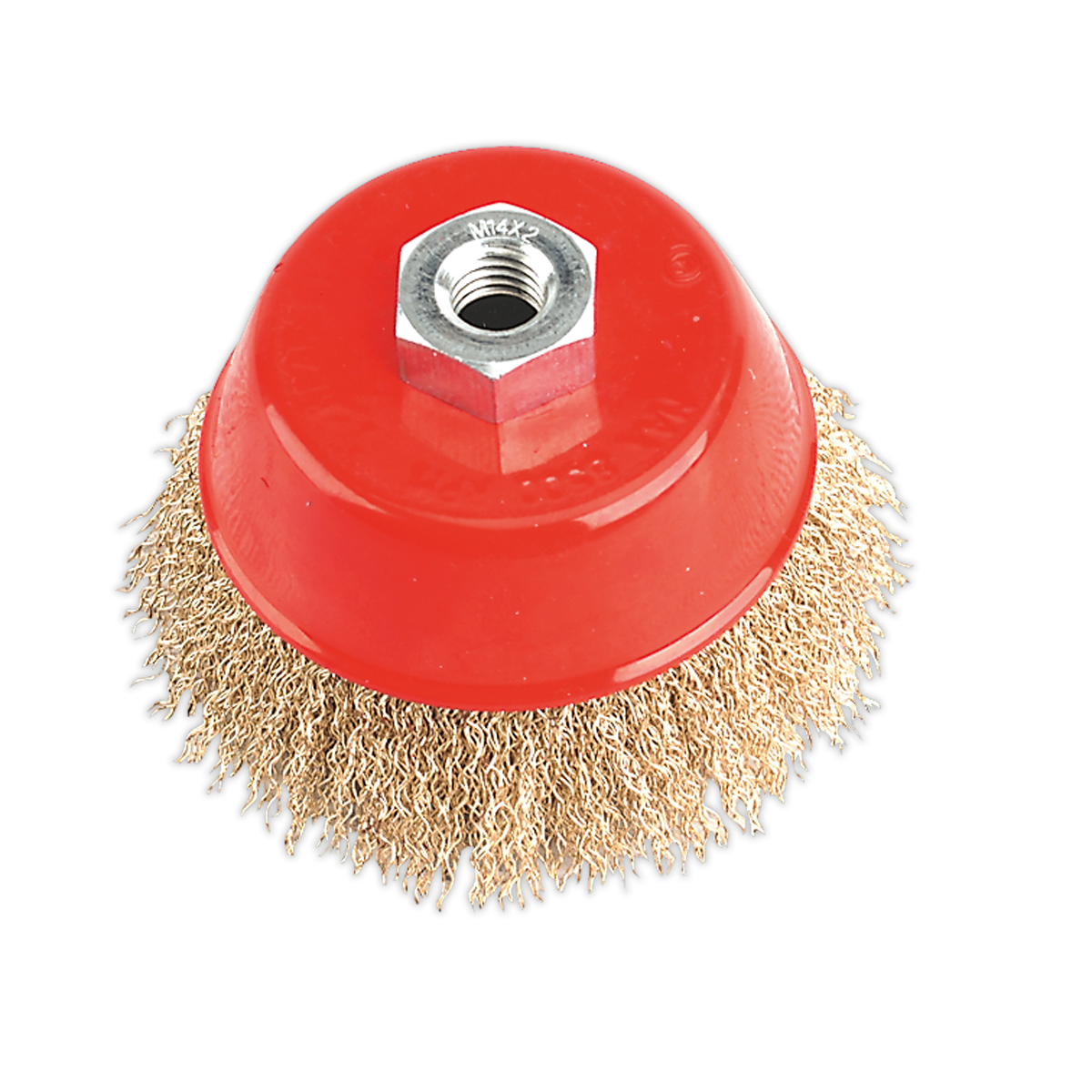 Brassed Steel Cup Brush Ø100mm M14 x 2mm