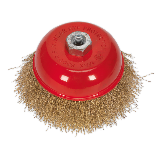 Brassed Steel Cup Brush Ø125mm M14 x 2mm