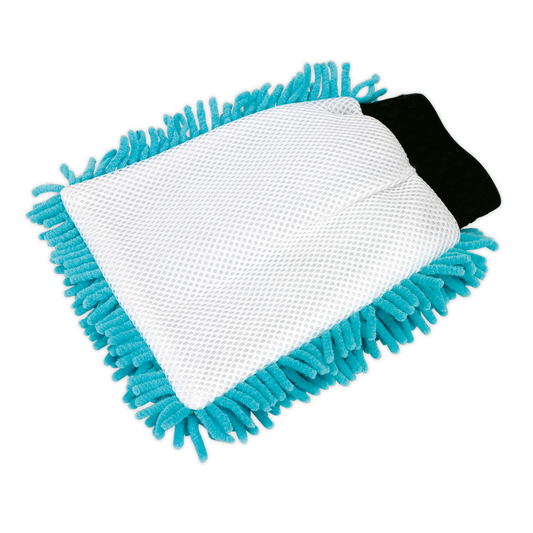 Shaggy Microfibre Mitt 2-in-1