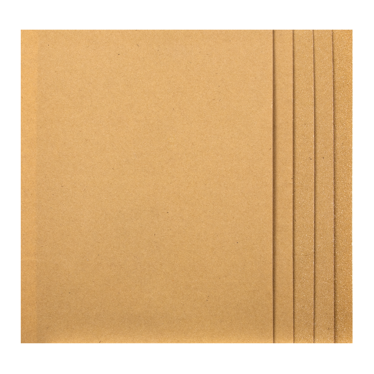 Glasspaper 280 x 230mm - Assorted Pack of 5