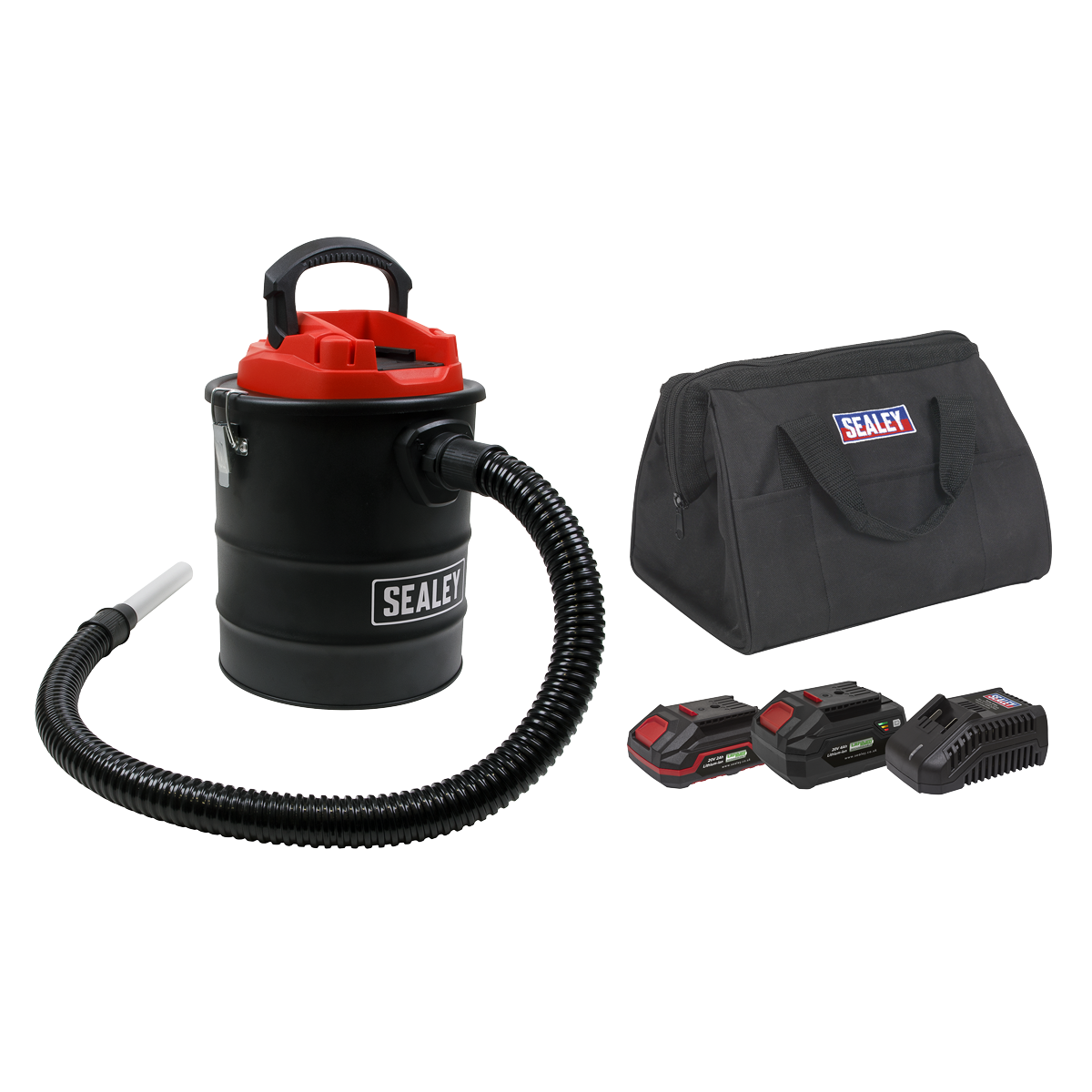 Handheld Ash Vacuum Cleaner 20V SV20 Series 15L Kit - 2 Batteries