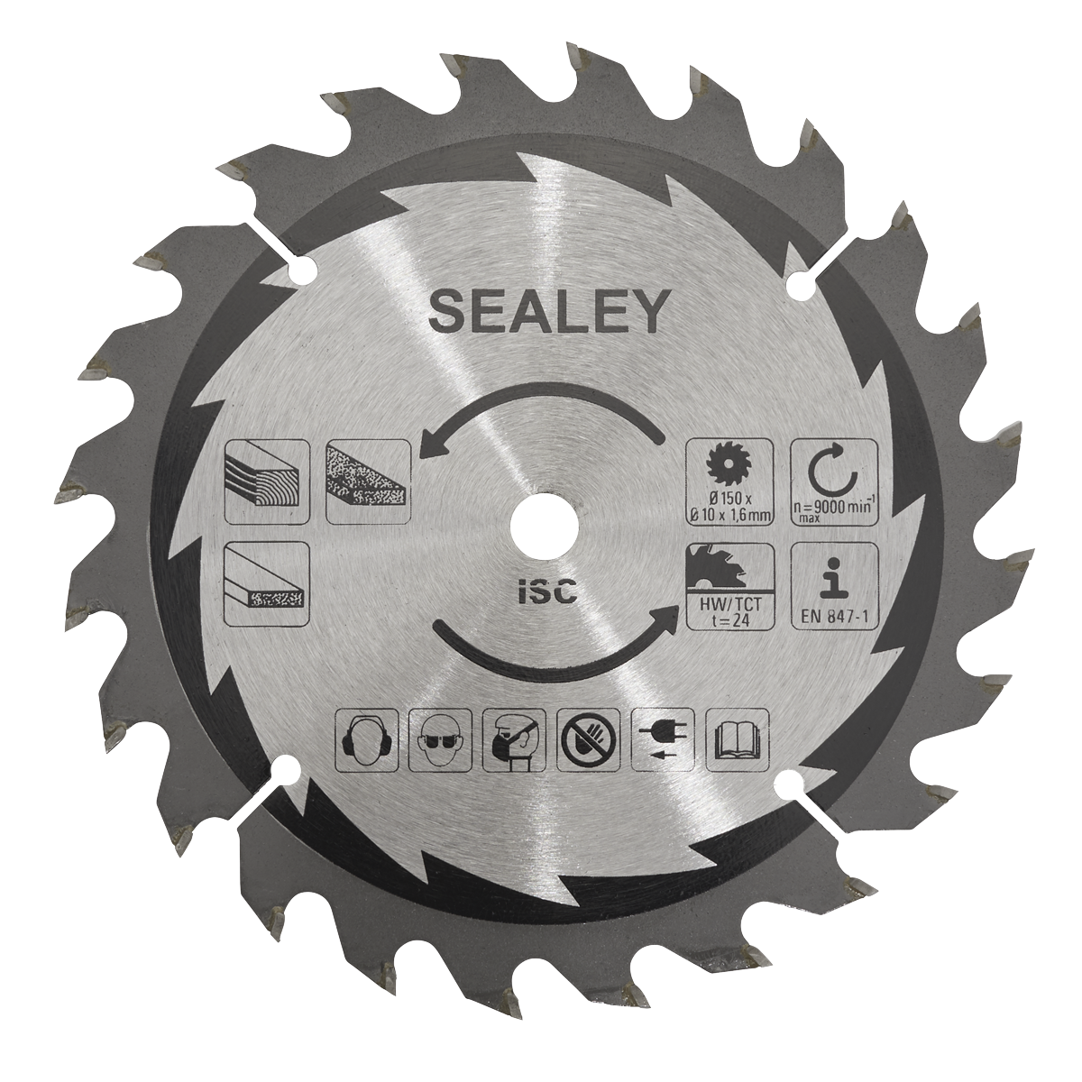 Cut-Off Saw Blade Ø150 x 1.6mm/Ø10mm 24tpu