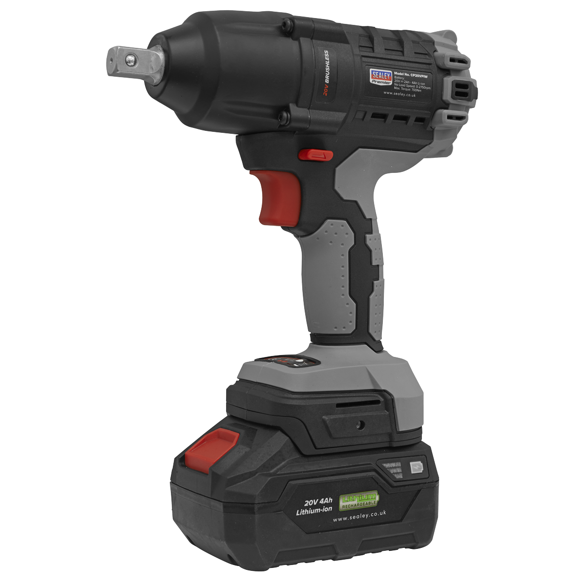 Brushless Impact Wrench 20V SV20 Series 1/2"Sq Drive - Body Only