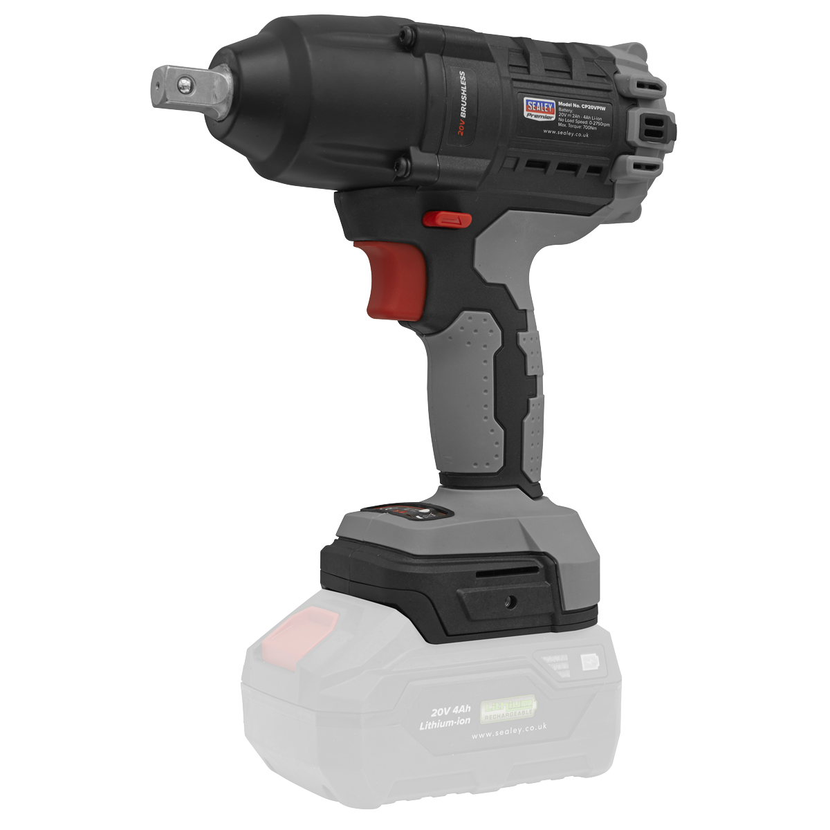 Brushless Impact Wrench 20V SV20 Series 1/2"Sq Drive - Body Only