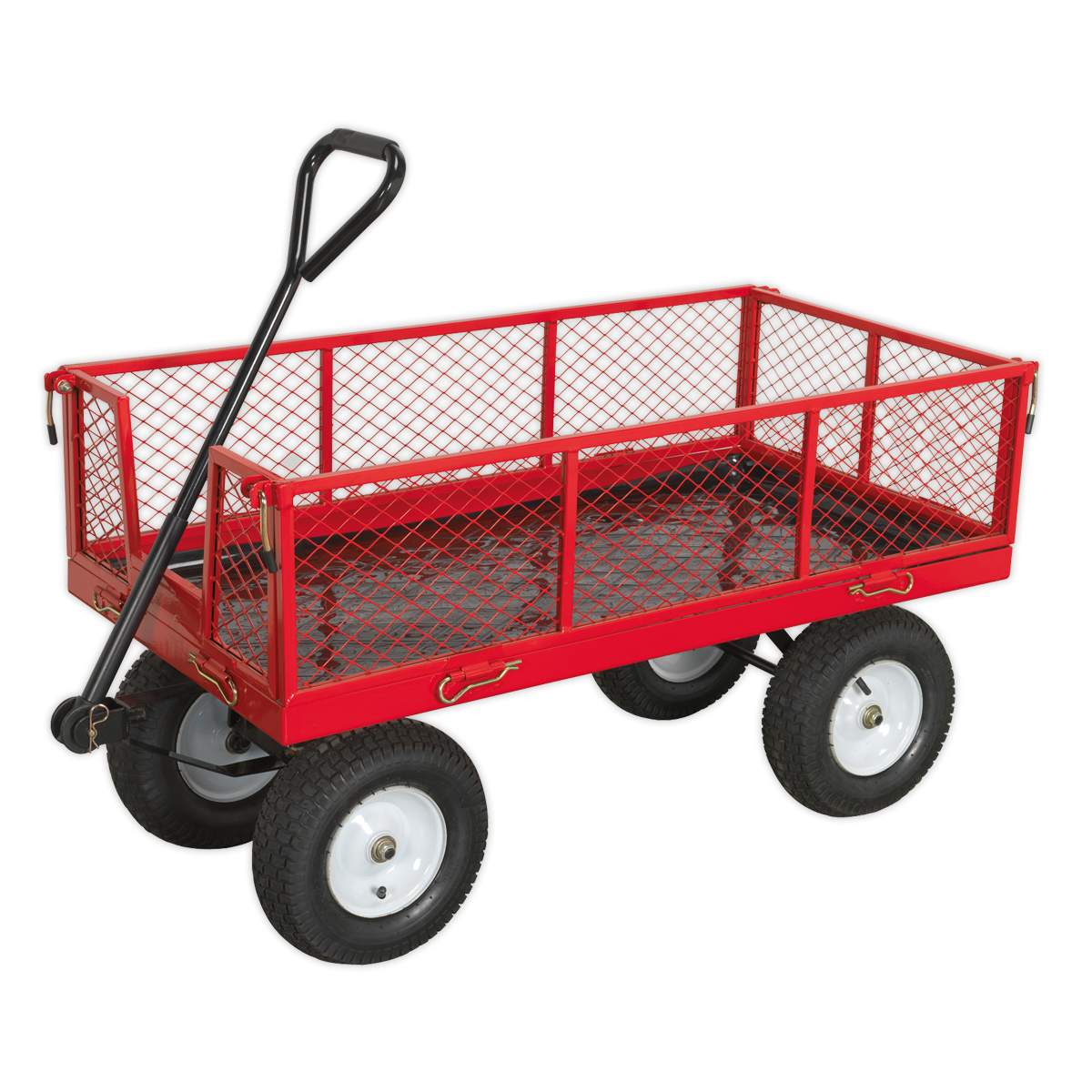 Platform Truck with Sides Pneumatic Tyres 450kg Capacity