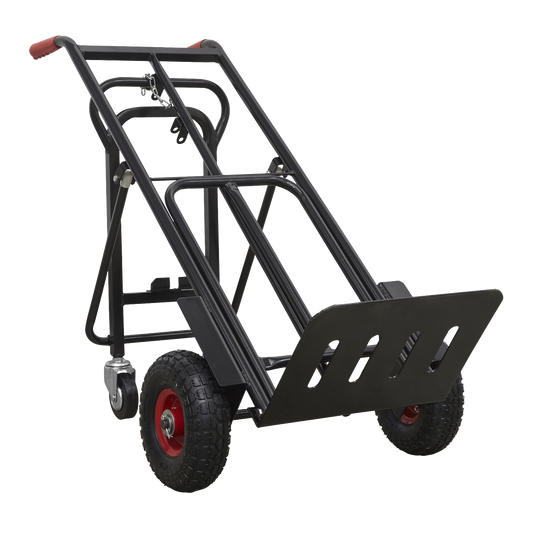 Heavy-Duty 3-in-1 Sack Truck with PU Tyres 300kg Capacity