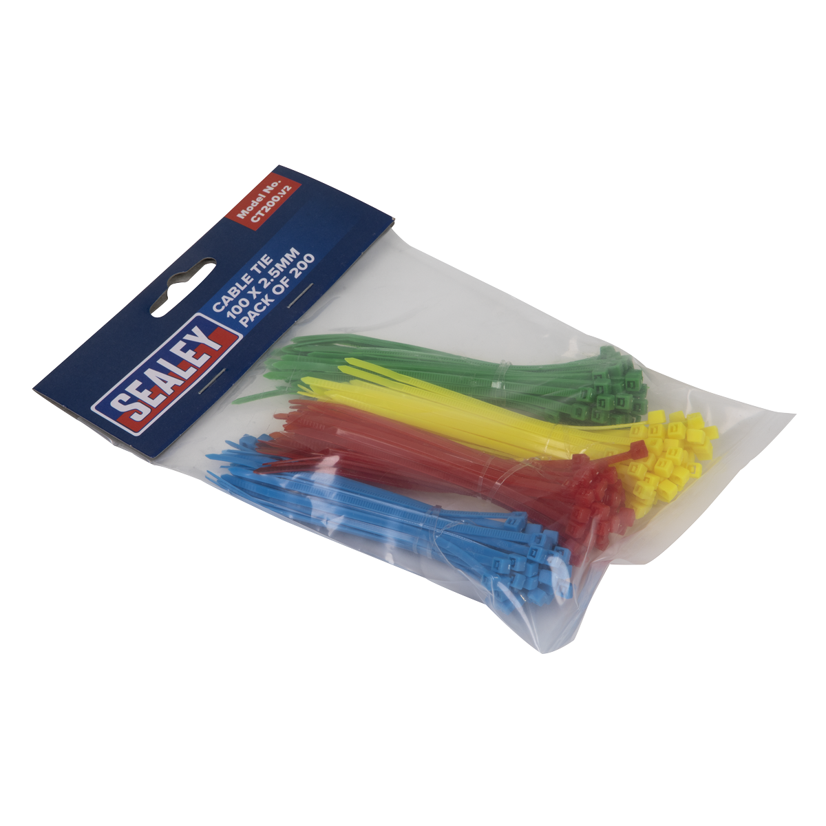 Cable Tie Assortment 100 x 2.5mm Pack of 200